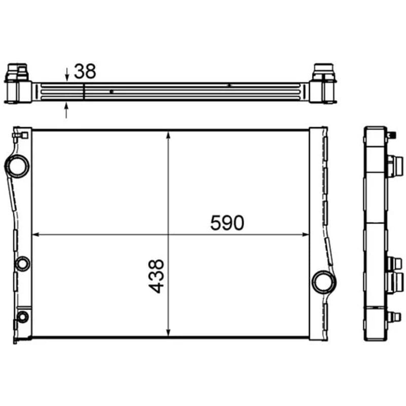 MAHLE CR 1049 000S radiatorius, variklio aušinimas