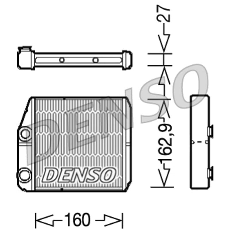 DENSO šilumokaitis, salono šildymas DRR09035