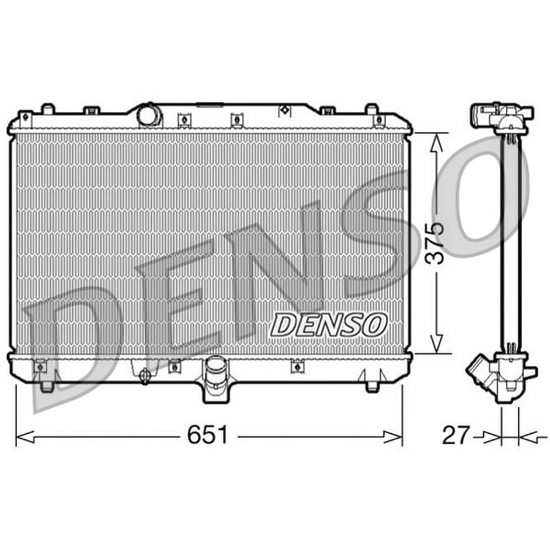DENSO radiatorius, variklio aušinimas DRM47022