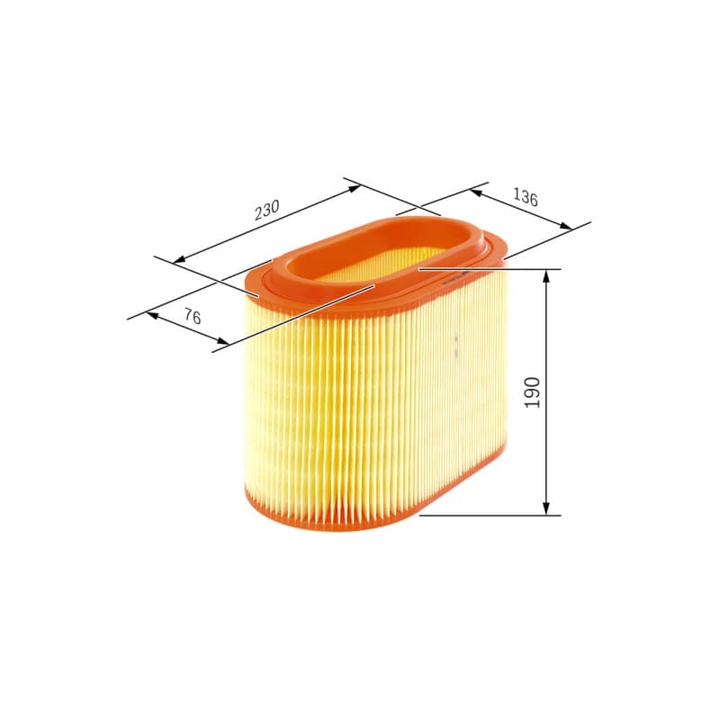 BOSCH F 026 400 046 oro filtras