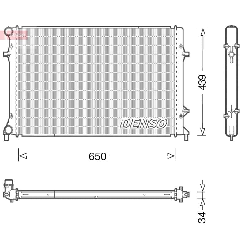 DENSO radiatorius, variklio aušinimas DRM32042