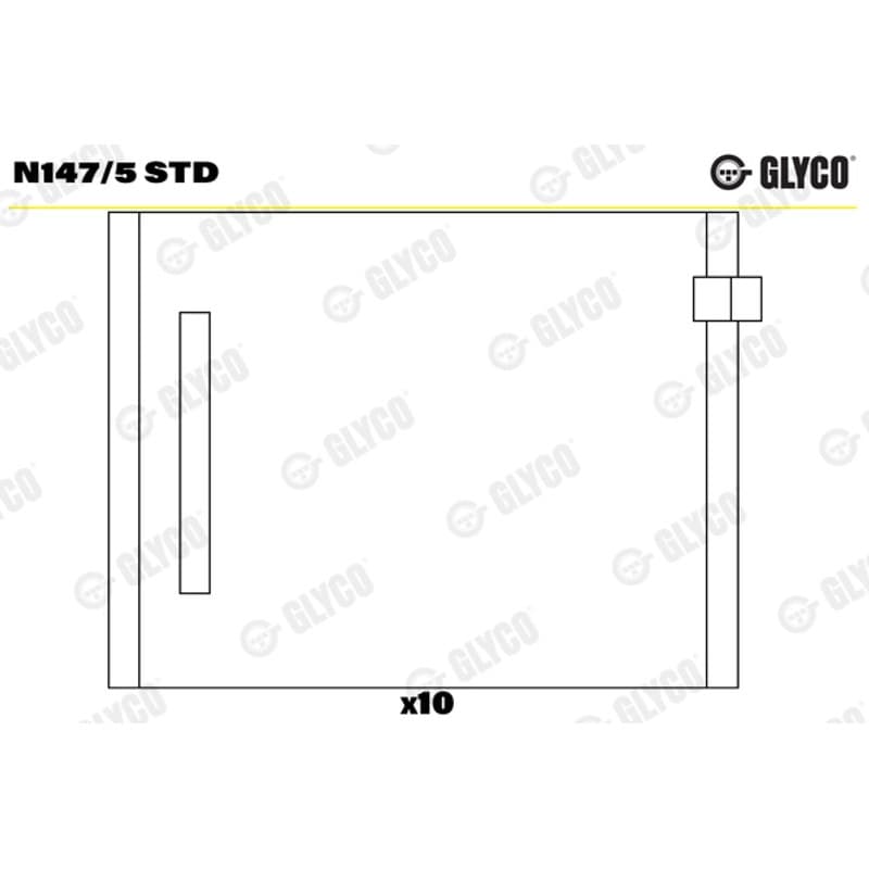 GLYCO skirstomojo veleno įvorės N147/5 STD