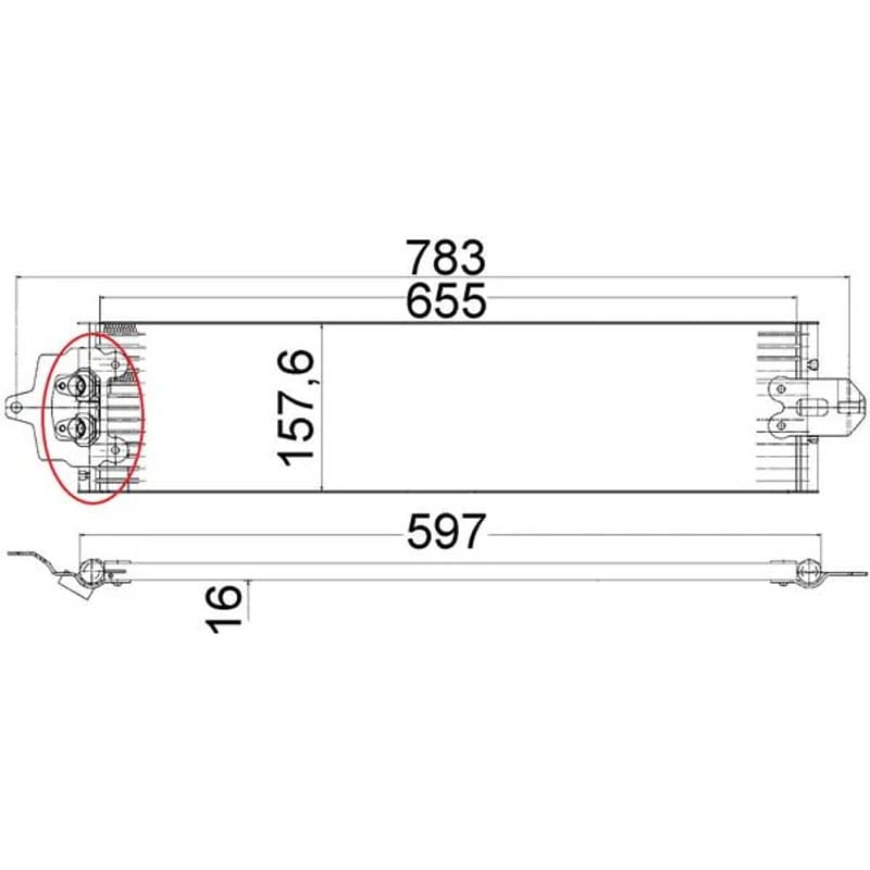 MAHLE CLC 49 000P alyvos aušintuvas, automatinė transmisija