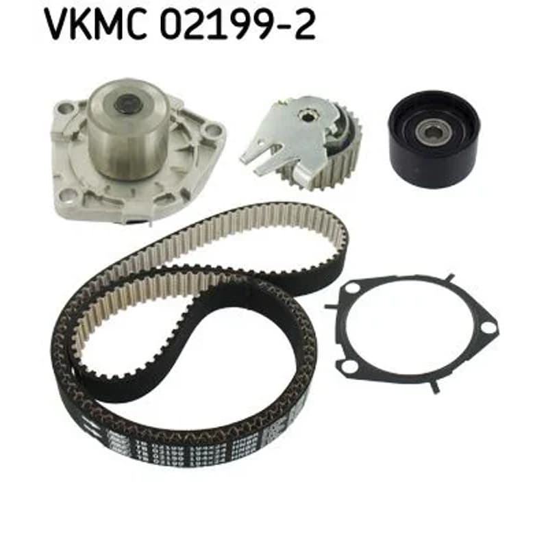 SKF VKMC 02199-2 vandens siurblio ir paskirstymo diržo komplektas