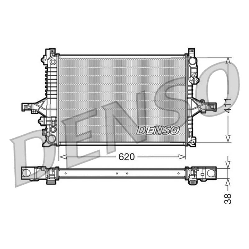 DENSO radiatorius, variklio aušinimas DRM33066