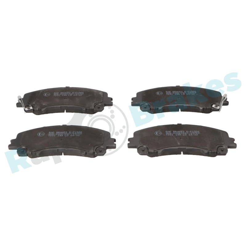 RAPBRAKES stabdžių trinkelių rinkinys, diskinis stabdys R-P1566