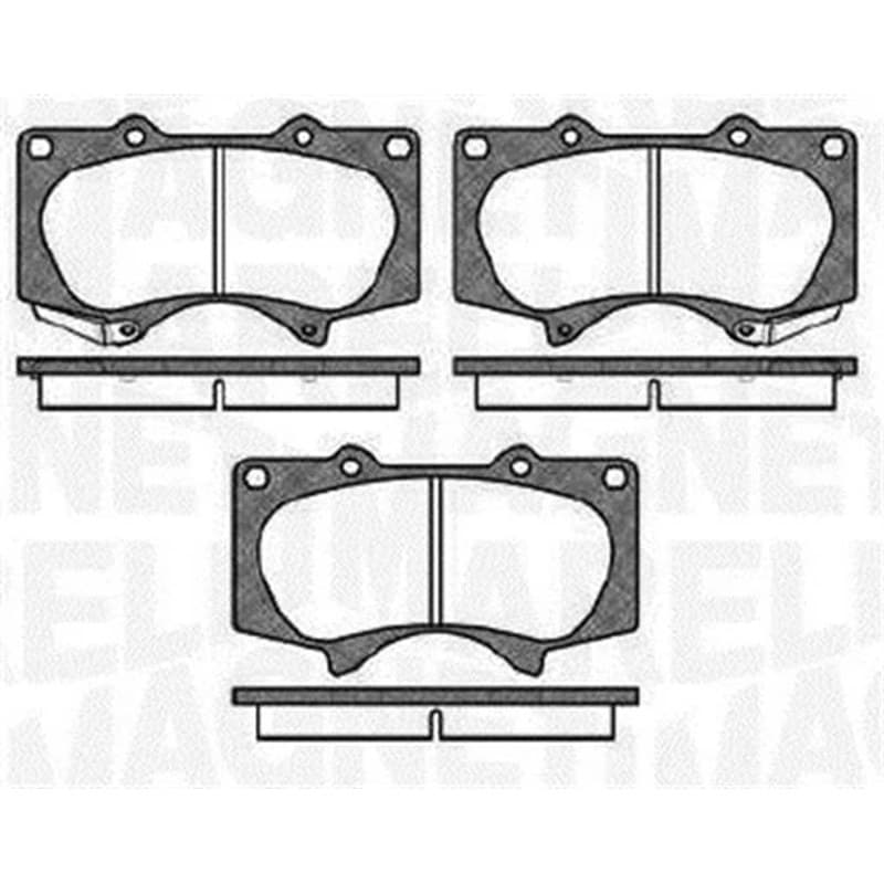 MAGNETIMARELLI stabdžių trinkelių rinkinys, diskinis stabdys 363916060409