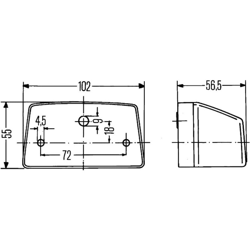HELLA 2KA 003 389-081 Valstybinio numerio apšvietimas