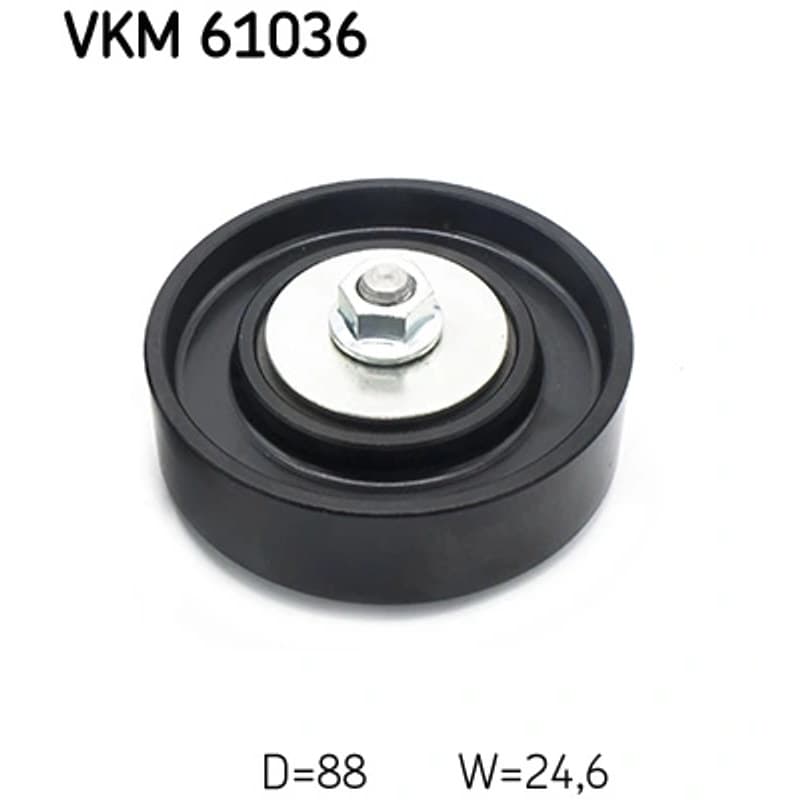 SKF VKM 61036 kreipiantysis skriemulys, V formos rumbuotas diržas