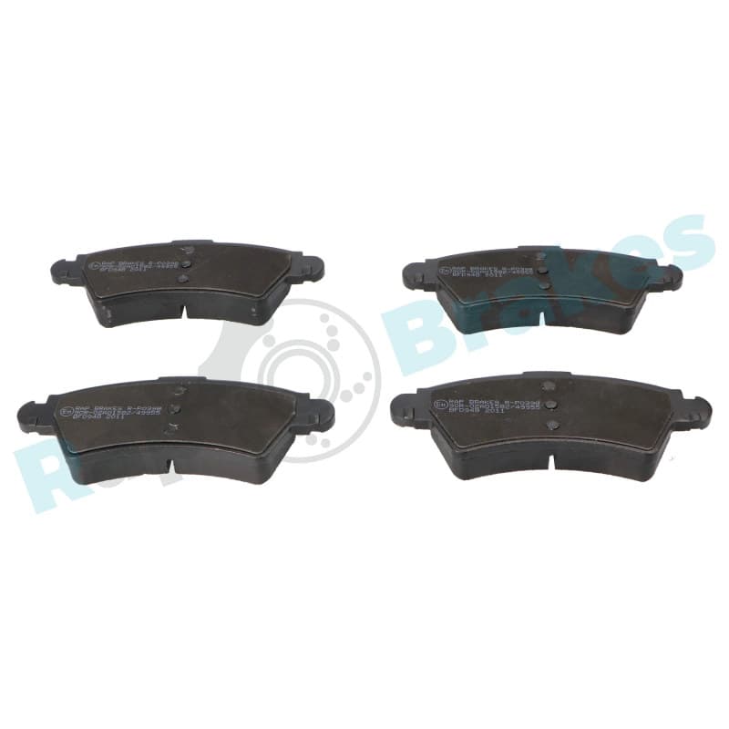 RAPBRAKES stabdžių trinkelių rinkinys, diskinis stabdys R-P0398
