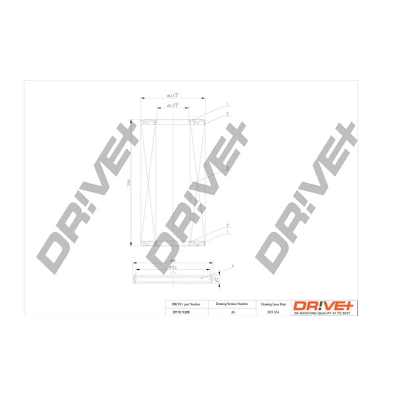 DRVE alyvos filtras DP1110.11.0078