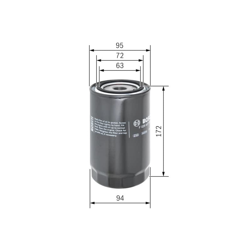 BOSCH F 026 407 081 alyvos filtras