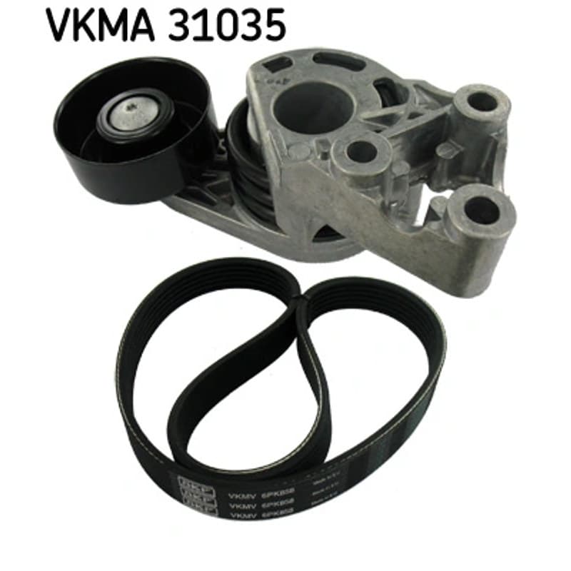 SKF VKMA 31035 V formos rumbuotas diržas, komplektas