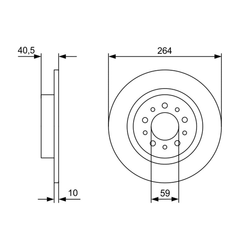 BOSCH 0 986 479 C98 stabdžių diskas