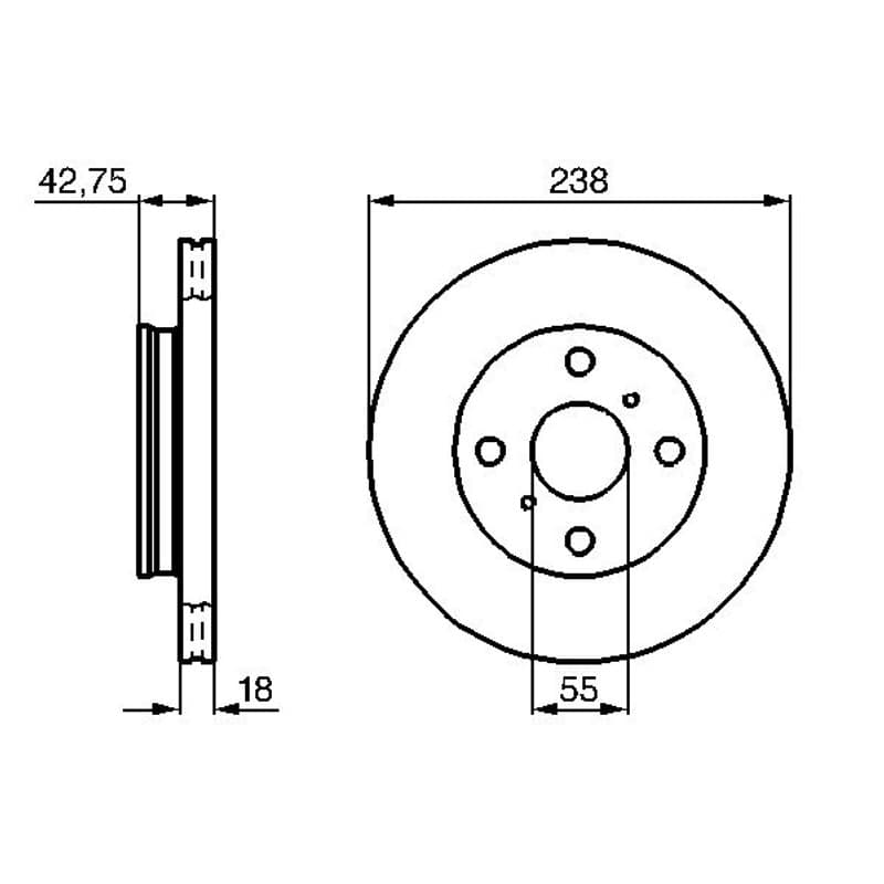 BOSCH 0 986 478 438 stabdžių diskas