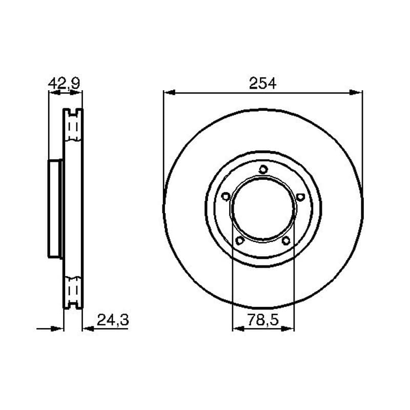 BOSCH 0 986 478 160 stabdžių diskas