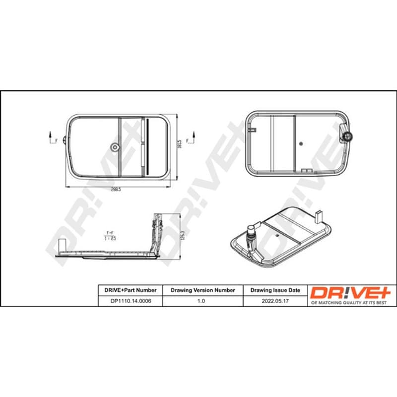 DRVE hidraulinių filtrų komplektas, automatinė transmisija DP1110.14.0006