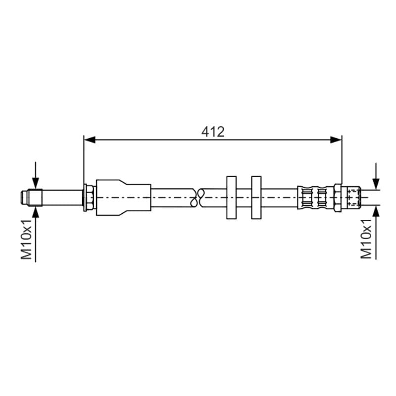 BOSCH 1 987 481 021 stabdžių žarnelė