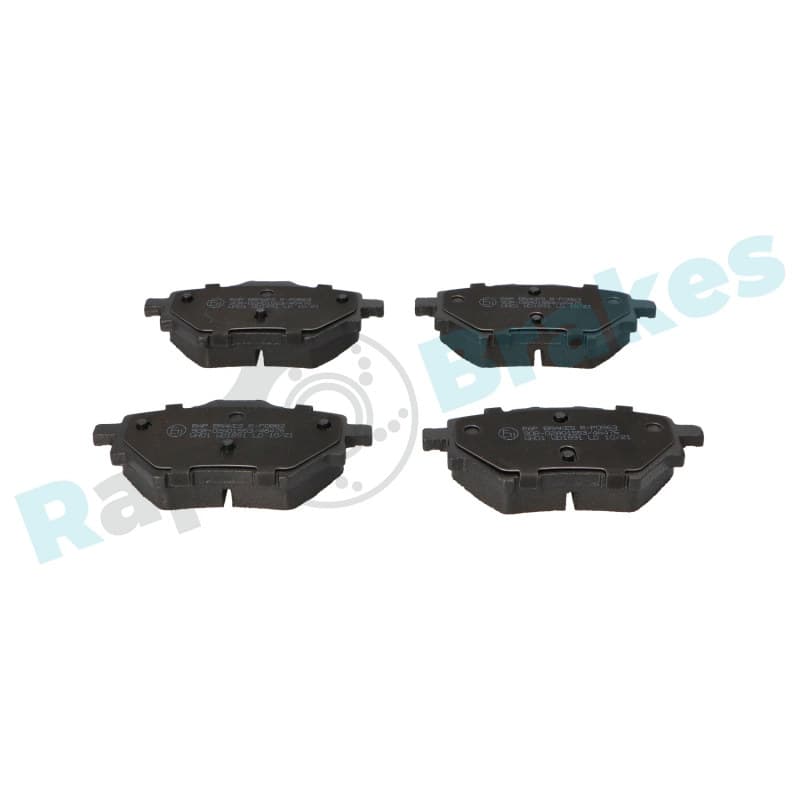 RAPBRAKES stabdžių trinkelių rinkinys, diskinis stabdys R-P0863