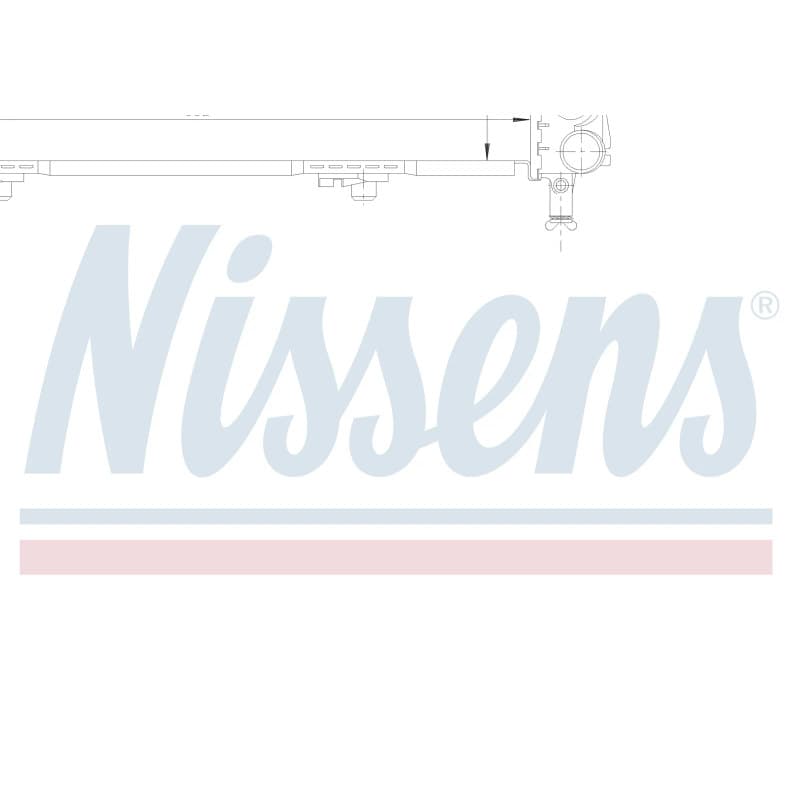 NISSENS radiatorius, variklio aušinimas 62549A