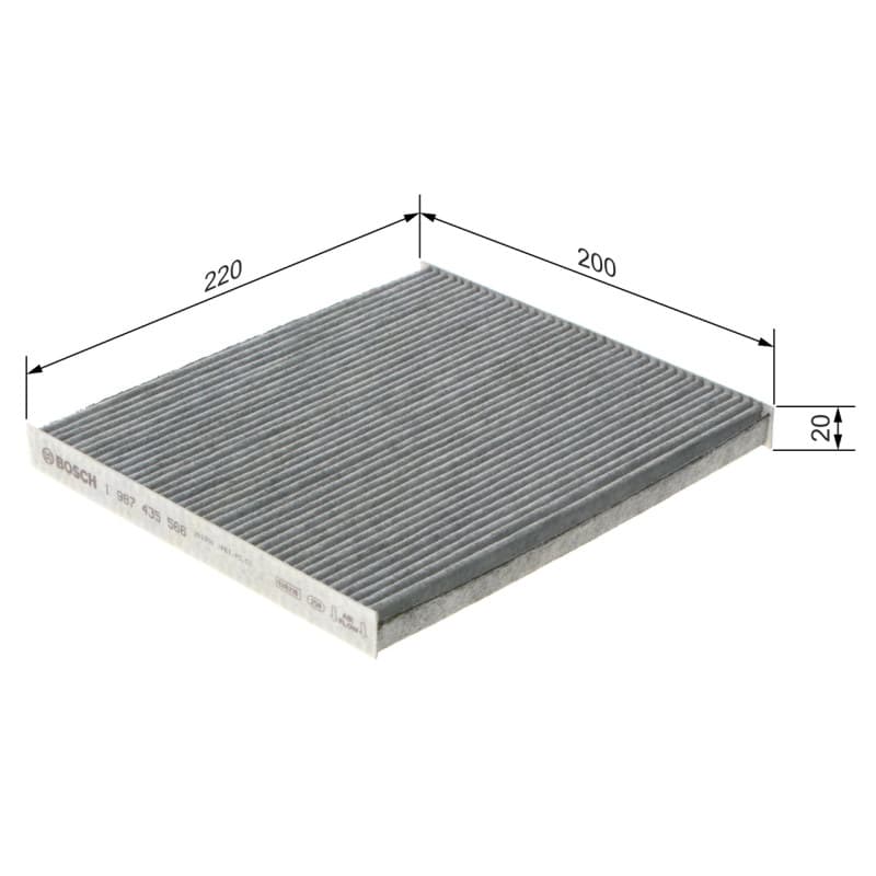 BOSCH 1 987 435 566 filtras, salono oras