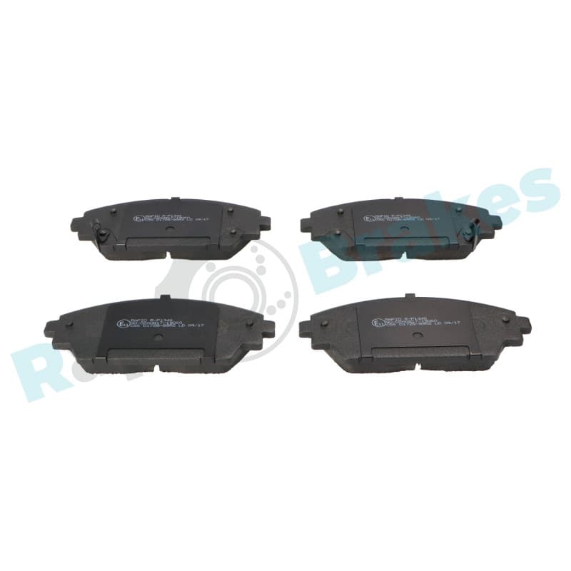 RAPBRAKES stabdžių trinkelių rinkinys, diskinis stabdys R-P1346