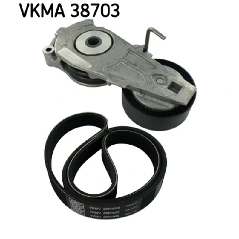 SKF VKMA 38703 V formos rumbuotas diržas, komplektas