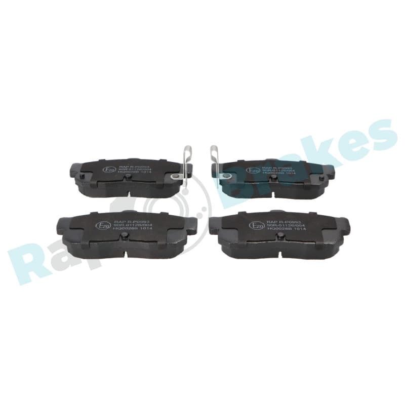 RAPBRAKES stabdžių trinkelių rinkinys, diskinis stabdys R-P0993