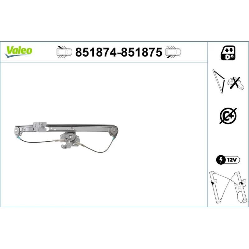 VALEO lango pakėliklis 851875