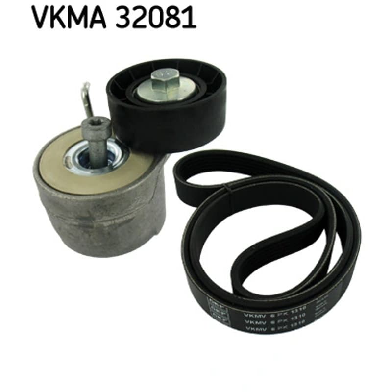 SKF VKMA 32081 V formos rumbuotas diržas, komplektas