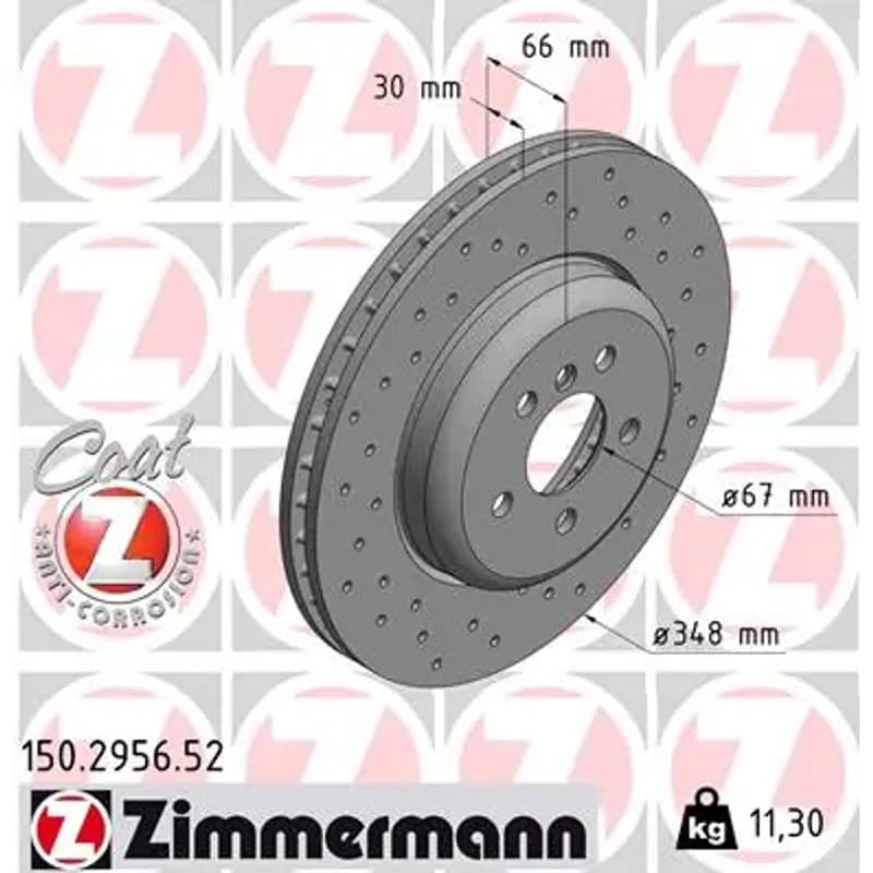 ZIMMERMANN stabdžių diskas 150.2956.52