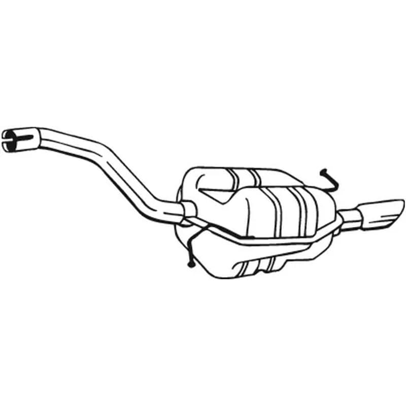 BOSAL galinis duslintuvas 233-205