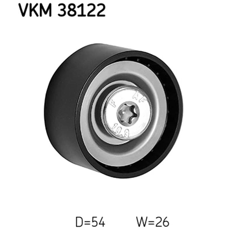 SKF VKM 38122 kreipiantysis skriemulys, V formos rumbuotas diržas