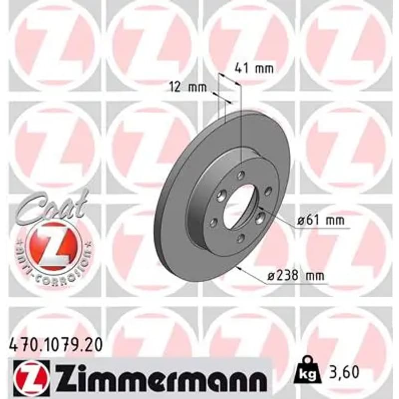ZIMMERMANN stabdžių diskas 470.1079.20