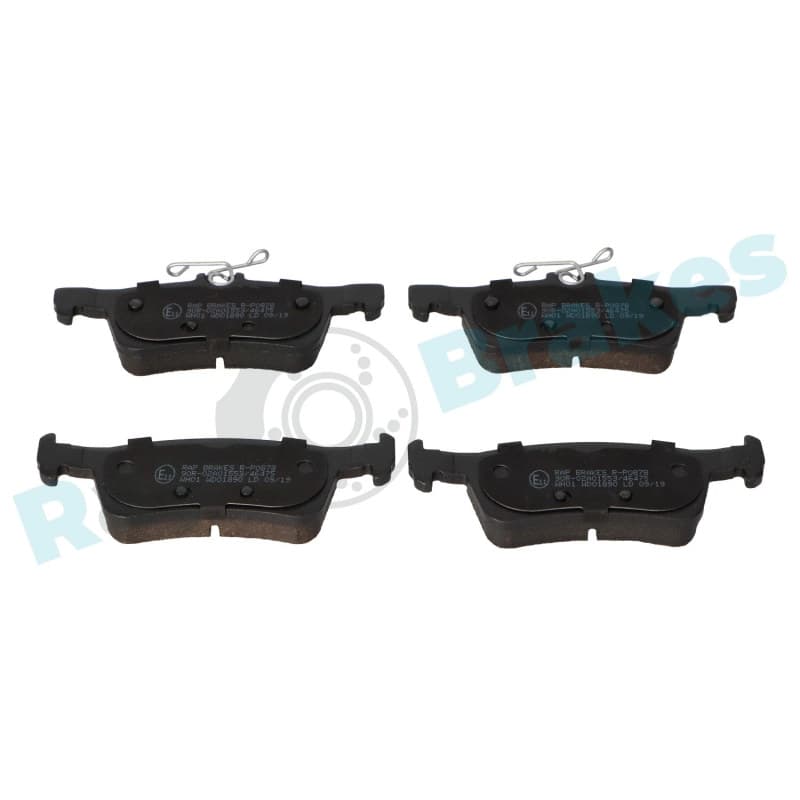 RAPBRAKES stabdžių trinkelių rinkinys, diskinis stabdys R-P0878