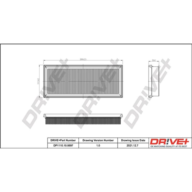 DRVE oro filtras DP1110.10.0697