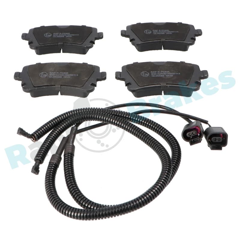 RAPBRAKES stabdžių trinkelių rinkinys, diskinis stabdys R-P0405