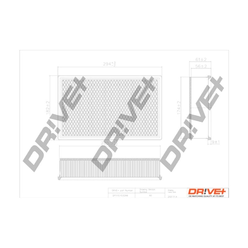 DRVE oro filtras DP1110.10.0348