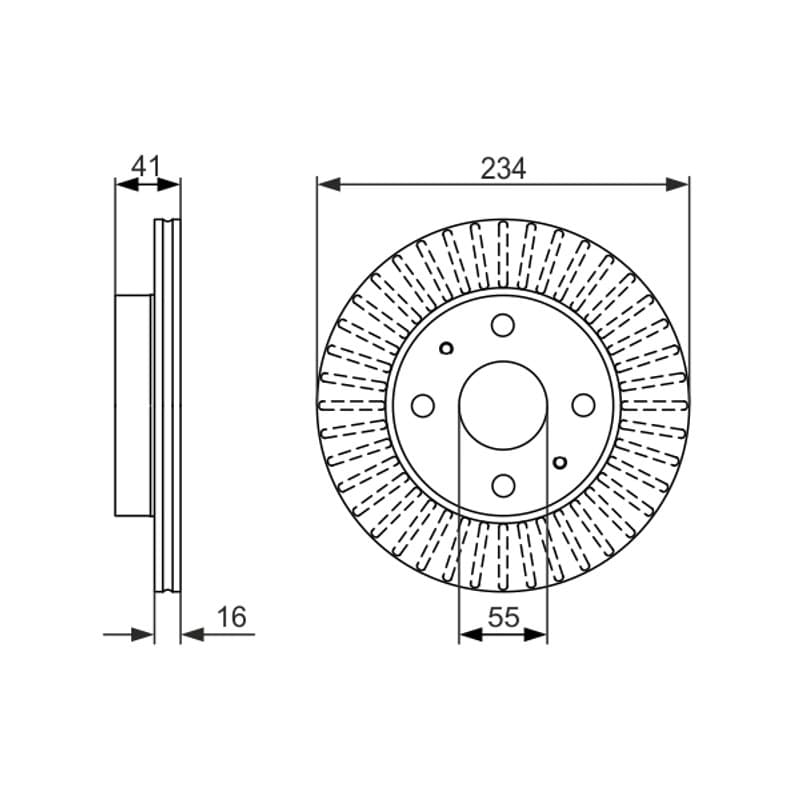 BOSCH 0 986 479 C18 stabdžių diskas