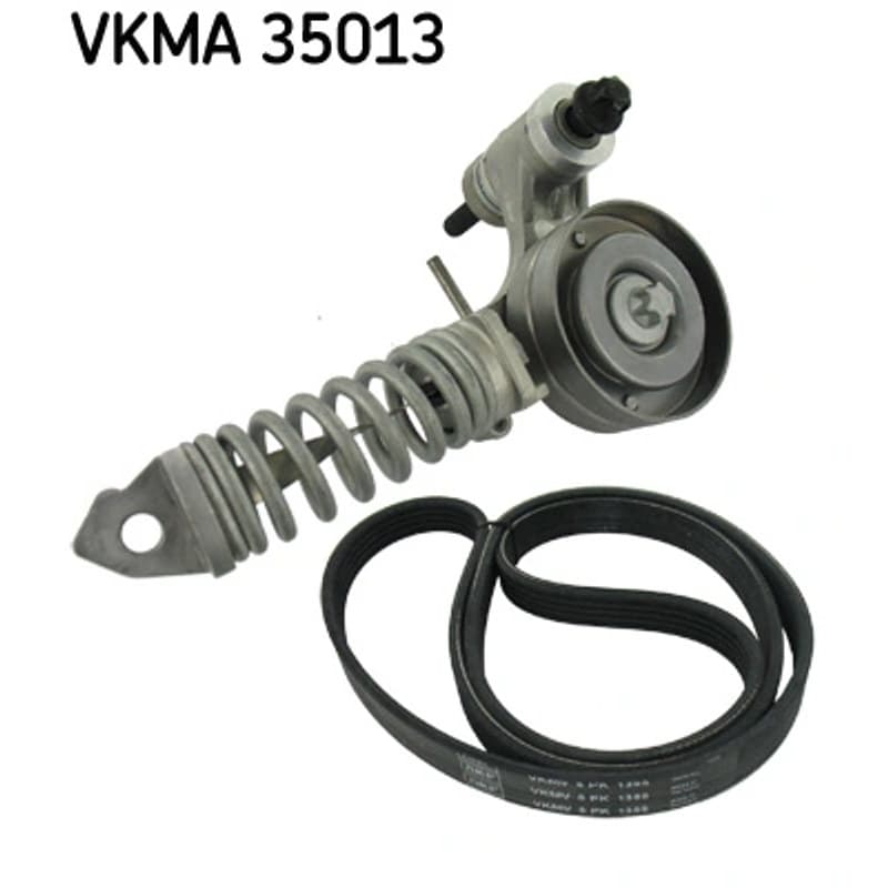 SKF VKMA 35013 V formos rumbuotas diržas, komplektas