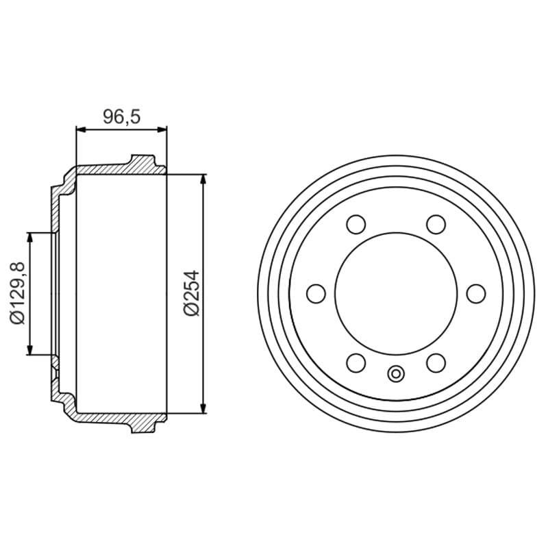 BOSCH 0 986 477 218 stabdžių būgnas