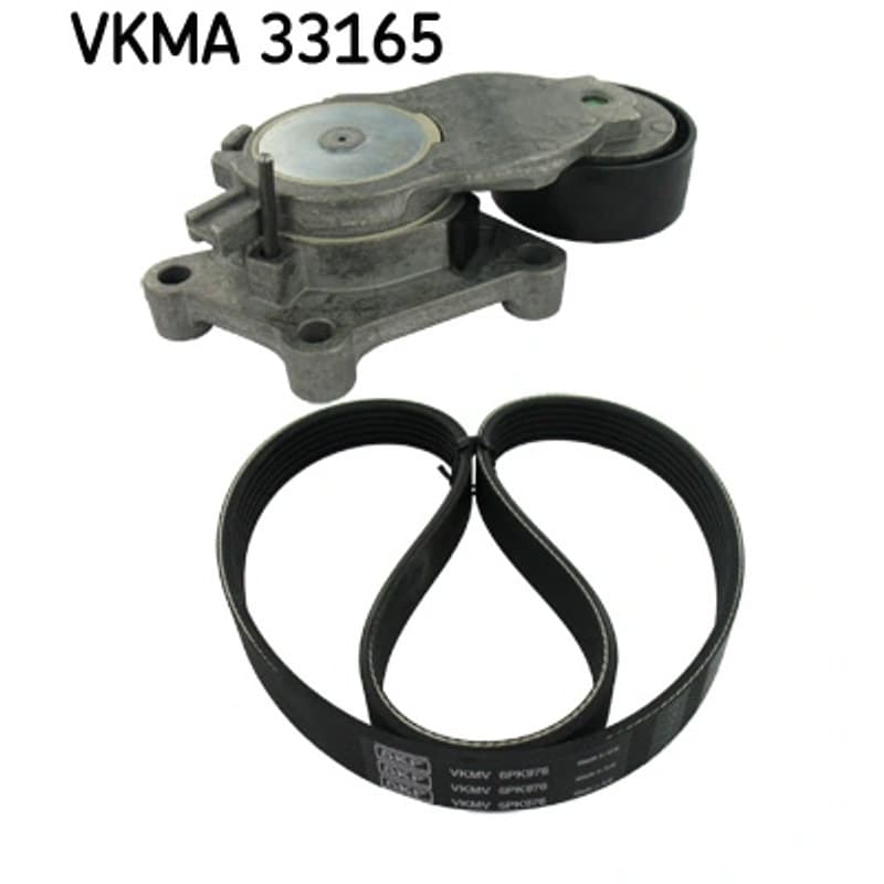 SKF VKMA 33165 V formos rumbuotas diržas, komplektas