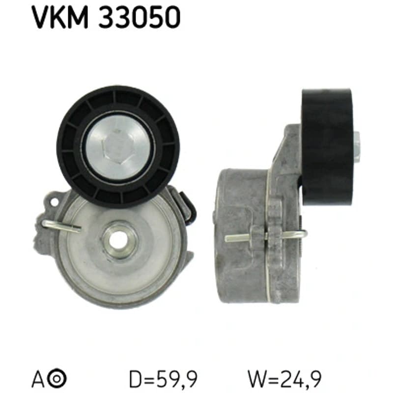 SKF VKM 33050 diržo įtempiklis, V formos rumbuotas diržas