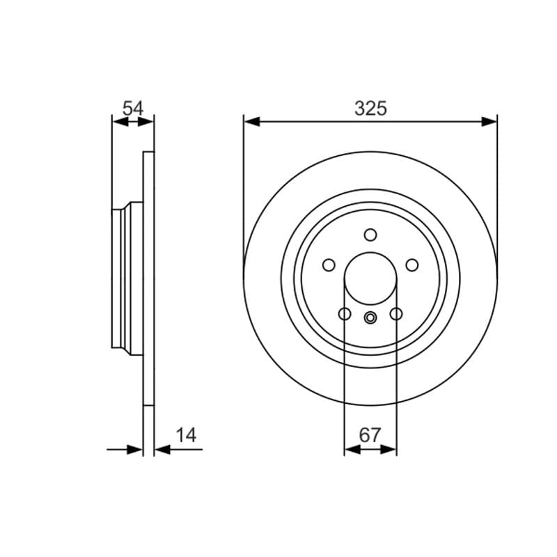 BOSCH 0 986 479 D10 stabdžių diskas