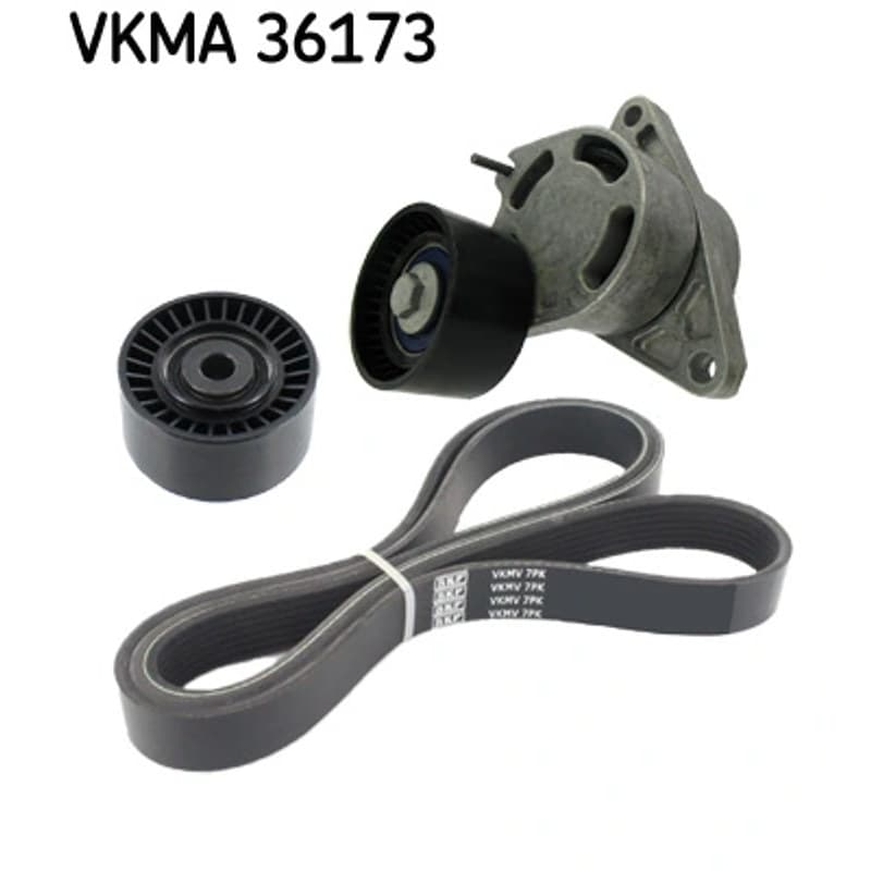 SKF VKMA 36173 V formos rumbuotas diržas, komplektas