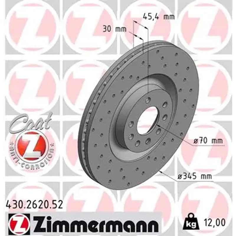 ZIMMERMANN stabdžių diskas 430.2620.52