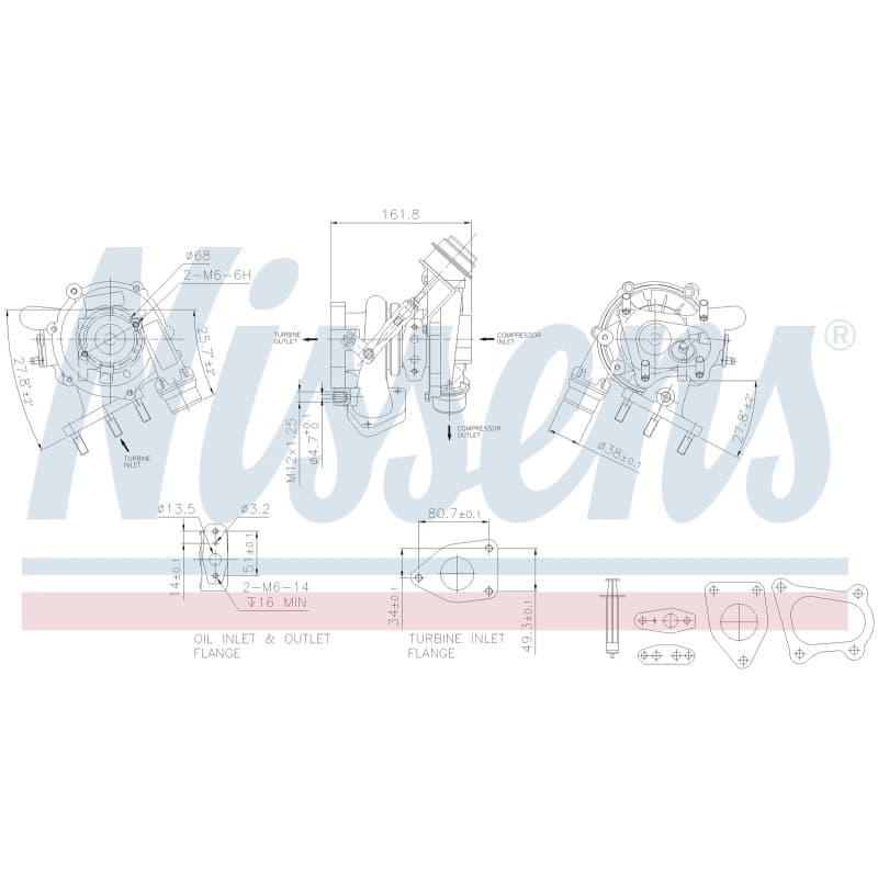 NISSENS kompresorius, įkrovimo sistema 93233