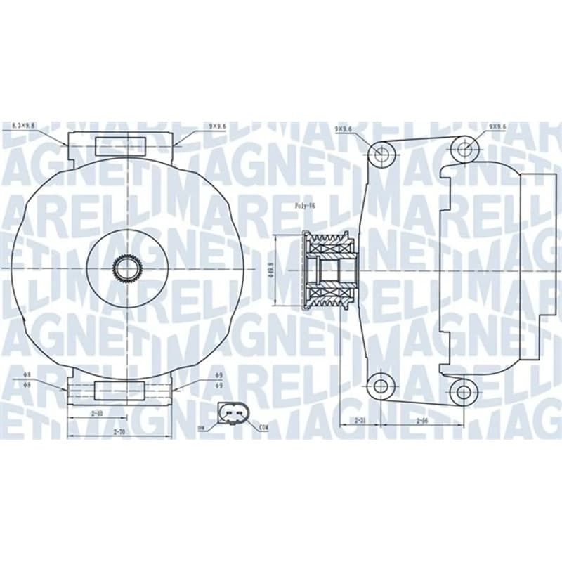 MAGNETIMARELLI kintamosios srovės generatorius 063731840010