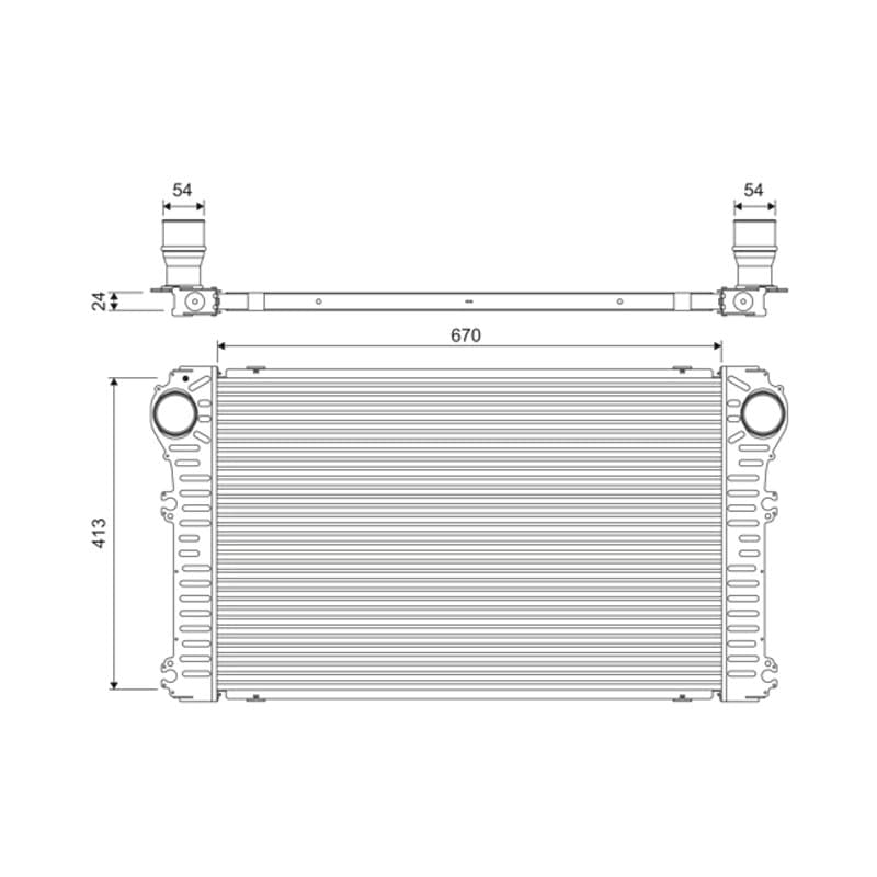 VALEO tarpinis suslėgto oro aušintuvas, kompresorius 818363