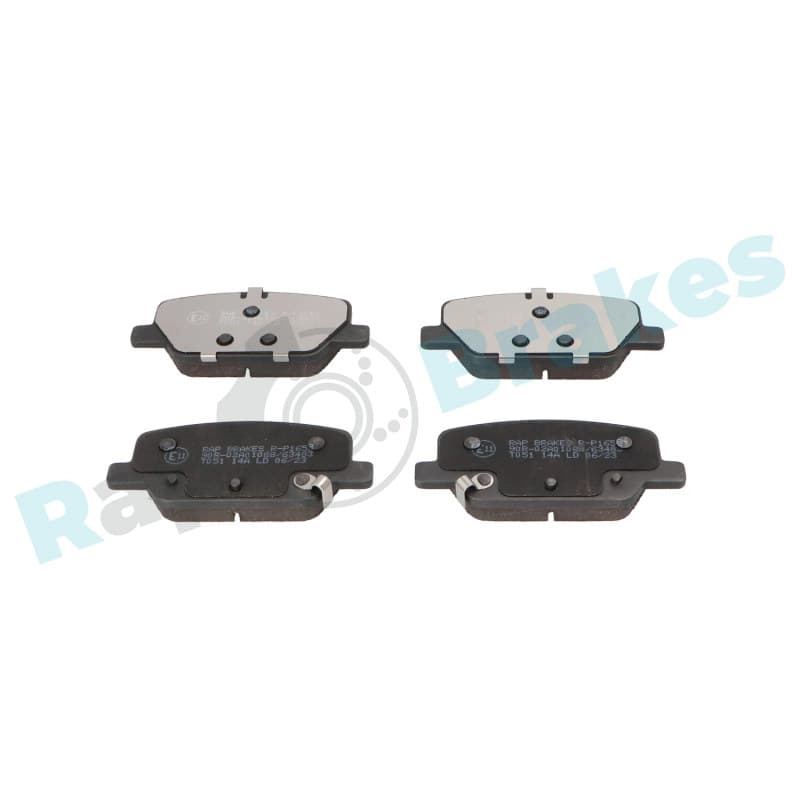 RAPBRAKES stabdžių trinkelių rinkinys, diskinis stabdys R-P1658